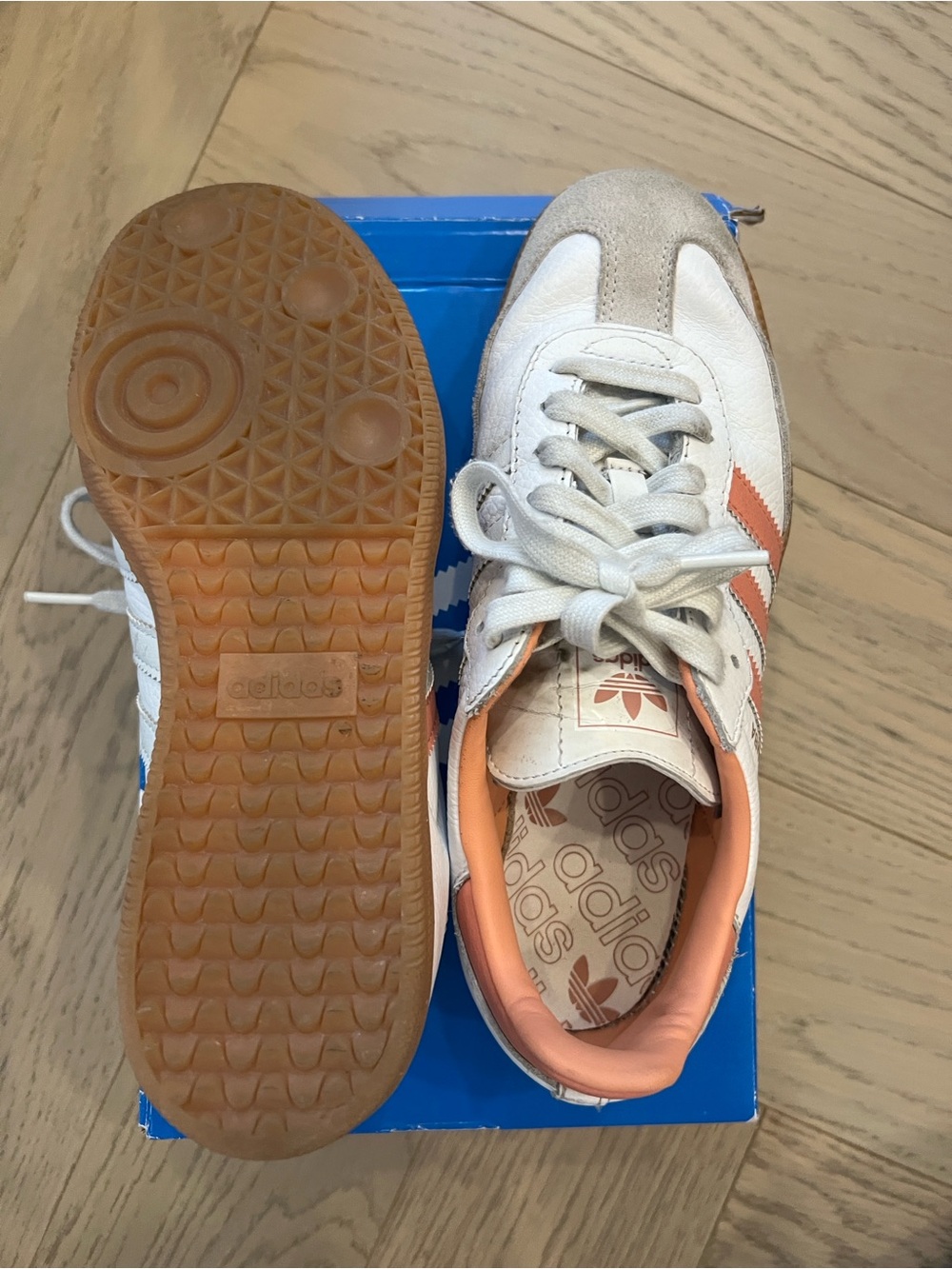 adidas Samba OG Cloud White / Wonder Clay / Crystal White - Picture 5 of 6